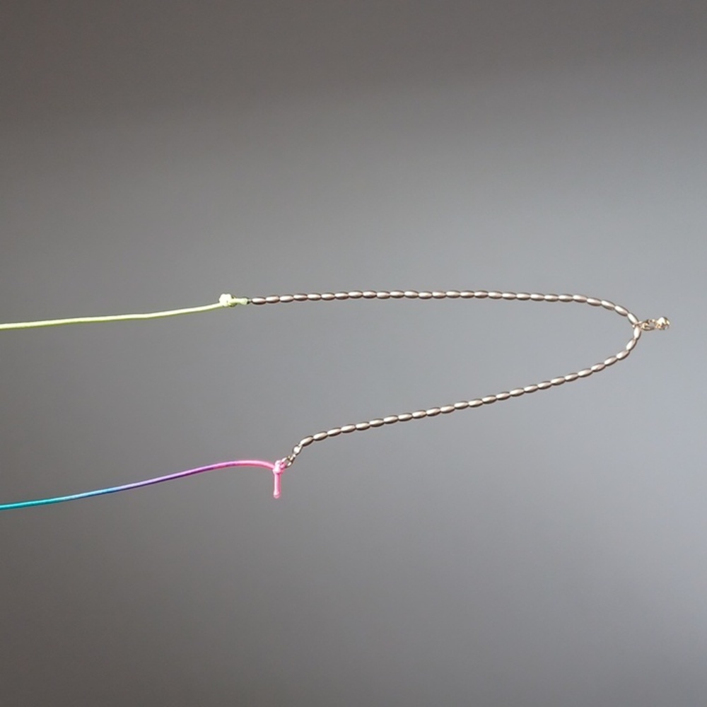 Rainbow Bungee Cord Necklace